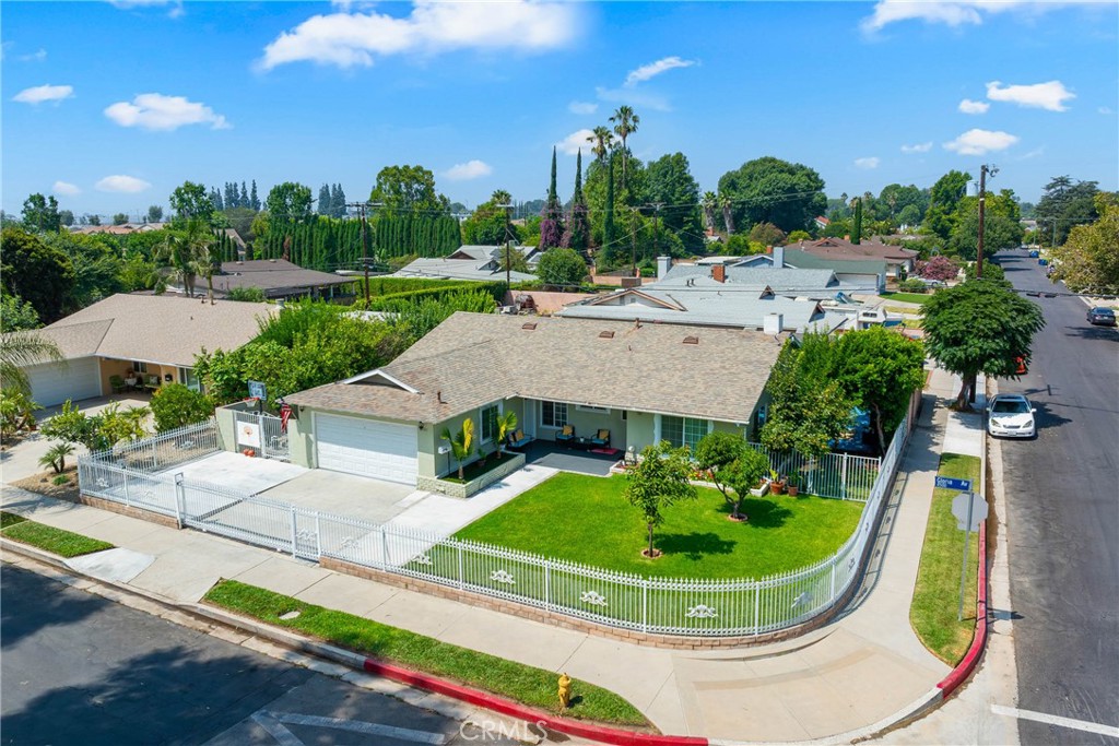 Welcome to your own private retreat in the heart of North Hills! This charming 3-bedroom, 2-bathroom Pool home sits on a spacious lot and has been thoughtfully updated to blend comfort, function, and outdoor living. Inside, you’ll find an open and bright layout with recessed lighting throughout, ceiling fans in every room, and remodeled bathrooms that bring a fresh modern touch. Including the living and dining areas—and a bright open-concept layout with a newly expanded dining room window. Smart home features include a Ring doorbell and Nest thermostat. The exterior has been professionally landscaped with pavers surrounding the home and includes thoughtful upgrades. Step outside and you’re instantly transported to a relaxing getaway. The backyard is perfect for entertaining or simply enjoying the California lifestyle, featuring a sparkling pool, a large covered patio with lounge and dining space, and plenty of shade from mature fruit trees—pomegranates, citrus, lemon, nectarine, avocado and more. Whether you’re sipping your morning coffee under the trees, hosting a summer BBQ, or relaxing by the pool, this home was designed for both comfort and fun. Even better, the seller has city-approved blueprints and permits for both an ADU and Junior ADU, in approx. extra 1200sf , offering excellent potential for multigenerational living or rental income. Located in a quiet residential neighborhood near parks, shopping, dining, Cal State Northridge, Northridge Fashion Center, and with easy access to the 405/118 freeways, this home combines privacy, comfort, and convenience. A true gem you don’t want to miss!