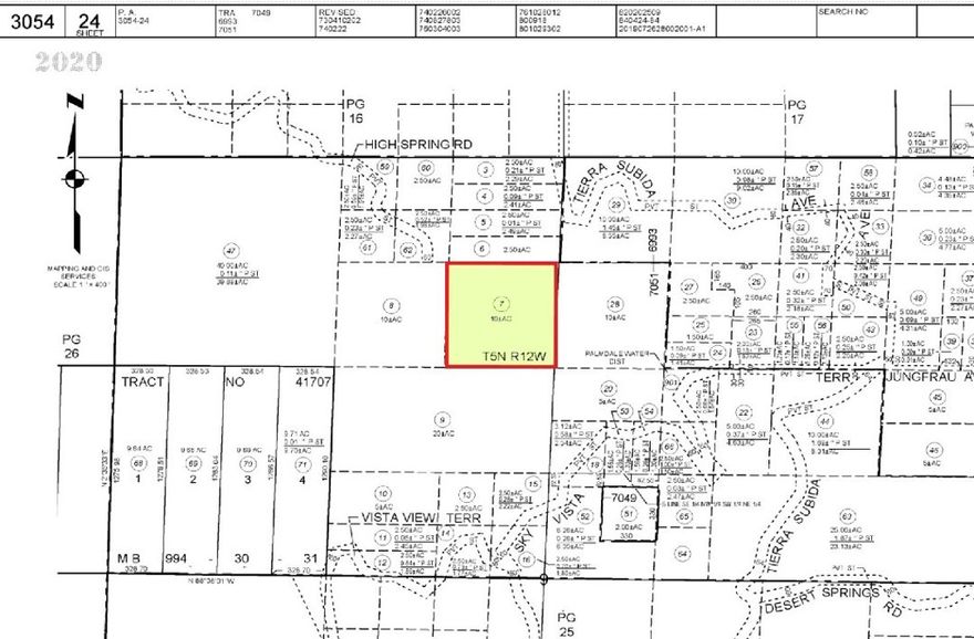 Parcel # 3054-024-007 

Coordinates: 34.536444, -118.142413 9.9 ACRES Calling Developers and Investors Build a hilltop home with

views of all the valleys below. Nearby Planned Development