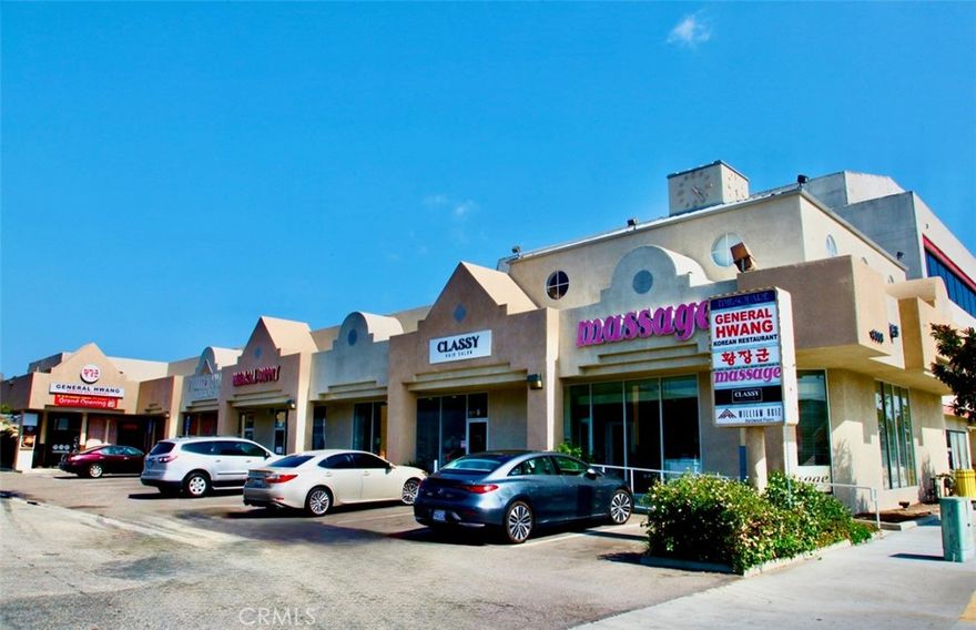 5 unit retail center in busy Southbay street. Western is one of busiest commercial street in Southbay, especially in Gardena. Building is relatively new and has high ceiling and shows well. Property is on Western, North of Artesia and South of Redondo Beach Blvd, very busy commercial section of the City of Gardena. Unit facing Western Ave is 2 level. Near Gardena City Hall and Police Station. Very safe area. Center consists of 4 businesses, and most of tenants are in long term lease. Call for details. Property size is based on measurement. Size of the building is measured and buyer or his/her agent should do their own investigation regarding size, etc.