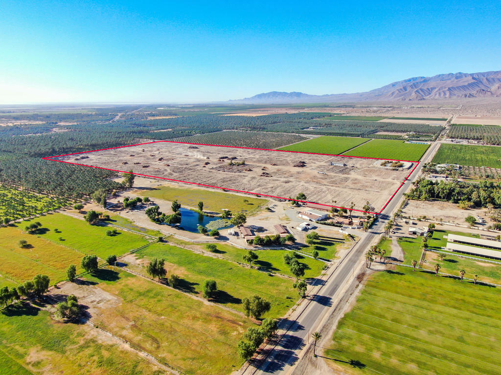 Water Water water and amazing fertile soil! Surrounded by farming and equestrian properties! Great investment opportunity located in a designated opportunity zone giving the new owner great tax benefits. This 73 acres is in the desirable southern portion of Vista Santa Rosa. This land is situated near the mountains in a farming and equestrian community. The property was last used for a nursery and has ample water sources and fertile soil. A high capacity well coupled with canal water offers an abundance of water to pursue your desires. There is a large reservoir onsite and a storage/maintenance building. Owner just went to great expense to clear the land for the new buyer. The land is ready for a variety of pursuits including and not limited to: farming, cultivation, development, events, polo facility, jumping facility, as a private equestrian ranch or estate. The foundation has been laid for you to create your dreams! Property sold as is