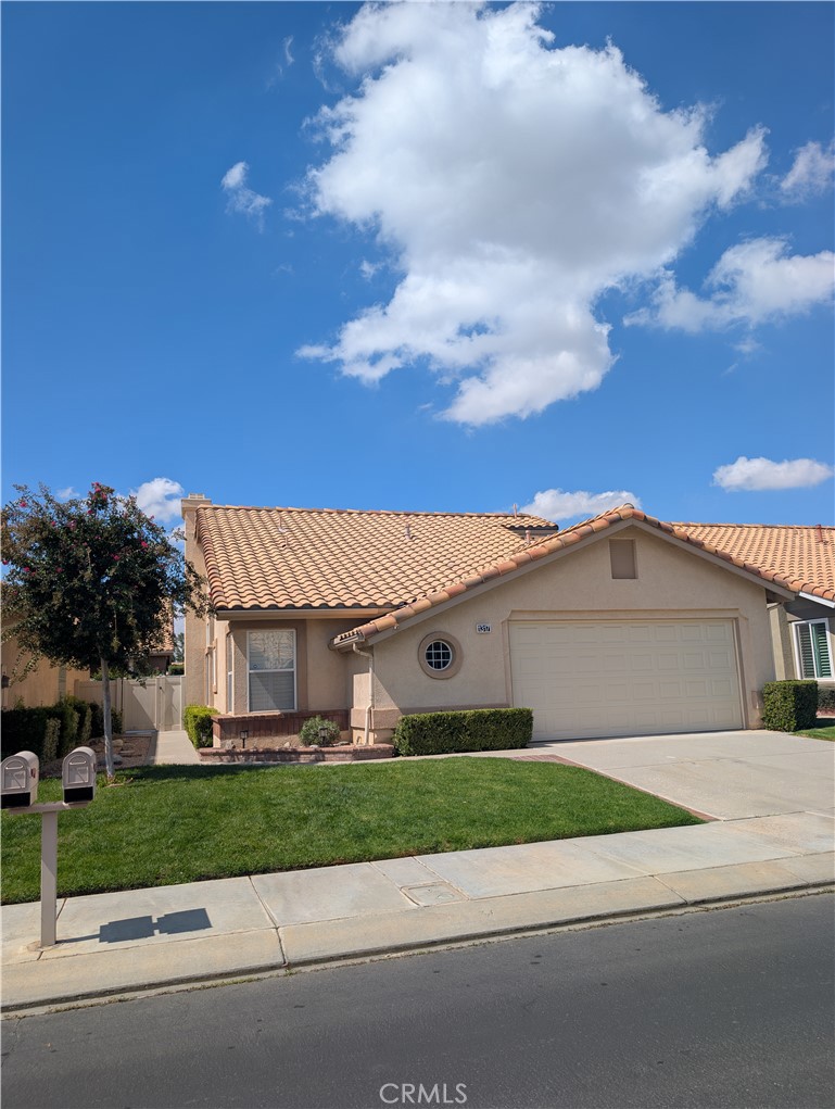 Professional Pictures to Follow! Sun Lakes Country Club is a Resort Golfing Community for Seniors 55 and over (per HOA rules). Don't miss the opportunity to own this awesome home with a very private backyard with fruit trees and landscaped to perfection. Home is Move-In-Condition and has many upgrades. It has granite counter tops in the kitchen, including backsplash as well as both bathrooms and the walk-in shower. The kitchen, living room, office / den and the guest bedroom have a beautiful 18-inch tile flooring some with custom designs. Master bedroom has a very nice darker wood laminate flooring. The kitchen has been upgraded to include custom cabinets with pull out shelves, soft close drawers and a can pantry. Each room has a its own ceiling fan and most of them with a light fixture. If that's not enough, plantation shutters all around including slider doors to the patio. This home is elegant and will be the one you'll fall in love with.
Sun Lakes Country Club is located near shopping, entertainment and restaurants with Morongo Casino and Desert Hills Premium Shopping Mall 15 minutes east on HWY 10. Travel an additional 10 minutes and you can enjoy shopping or lunch in Palm Springs. Some of the amenities in Sun Lakes are, Championship Golf Course (18 hole), Executive Golf Course (18-hole), 3 Club Houses, 3 Gyms, Restaurant & Lounge, Tennis, Swimming (inside and outside), Bocce Ball, Pickle Ball / Paddle Ball. You can join many of the clubs Sun Lakers offer, such as gardening, sewing, cards or sit in the library and read. Be active and join in the festivities on the Vareranda and enjoy the live music.
