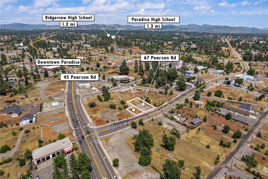 Located in the Town of Paradise business district, this .12 acre parcel zoned C2 commercial is available with with adjoining parcel apn# 052-194-004 (which is also for sale) that would provide for a combined .43 acres if purchased together. Be a part of the commercial rebuilding of one of the fastest growing Towns in California.