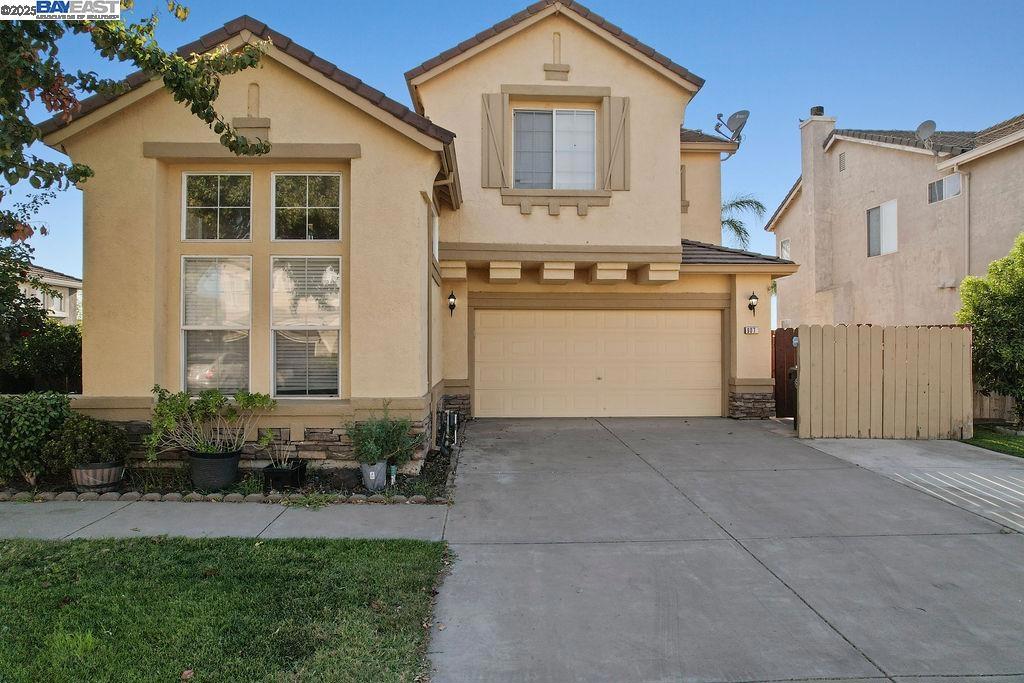 Welcome to this spacious and beautifully maintained home, featuring 5 bedrooms, 2.5 bathrooms, and a versatile loft/den. Move-in ready and filled with natural light, this property offers the perfect blend of comfort, style, and functionality. Step into a bright, open entryway that leads past a formal dining area and into a generously sized great room with a cozy fireplace—seamlessly connected to a chef’s kitchen with stainless steel appliances and refinished cabinetry. Enjoy tasteful upgrades throughout, including wood flooring and bronze-finished lighting fixtures that add a custom touch. The gated pool and spa create a private retreat, complemented by a shaded back porch, spacious concrete patio, and side yard—ideal for entertaining. The Tesla solar system is fully paid off, providing long-term energy savings. Located in a desirable neighborhood near Kaiser Permanente, Costco, schools, shopping, and major highways, this home offers both convenience and an exceptional lifestyle.