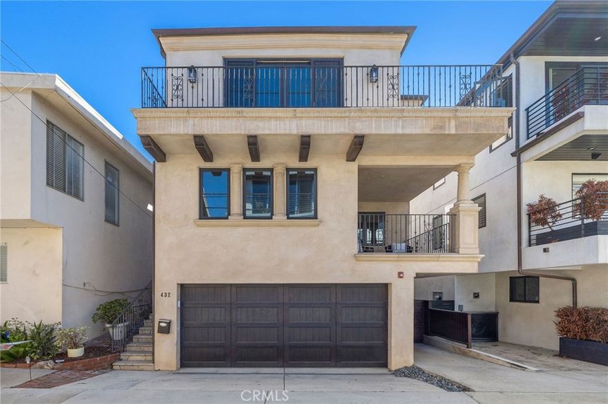 Beautifully designed 3-bedroom, 3.5-bath townhome in the Manhattan Beach Sand Section. 

Built in 2009 by renowned architect Doug Leach, this home sits in the coveted Gaslamp district—just three blocks from the beach, a short walk to downtown shops and restaurants, and close to award-winning Grandview Elementary.

The floor plan offers privacy and convenience, with each bedroom featuring its own en-suite bathroom. The chef’s kitchen includes Viking appliances, a spacious island, and opens to the bright great room with skylights above. Central air conditioning provides year-round comfort.

Two balconies enhance the home—one off the primary suite and another off the main living area, where you can enjoy coastal breezes and a view of the water straight down the street.