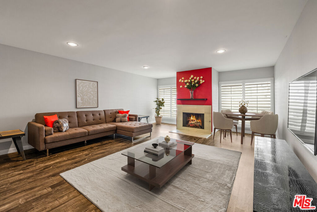 Discover the perfect blend of privacy, style, and convenience at 14506 Benefit St. #103. This rare corner unit, tucked peacefully at the back of a well-kept building, offers a serene escape right in the heart of Sherman Oaks. With 835 sq. ft. of thoughtfully designed space, this single-level condo feels open and inviting. Natural light fills the living area, accented by many recent updates including sleek new flooring, dual pane windows, fresh paint, recessed lighting, and a cozy fireplace for those quiet nights in. The kitchen is as functional as it is stylish, with generous cabinet space, updated appliances, and gorgeous stone counters, while central air keeps everything cool and comfortable year-round. The spacious bedroom is a true retreat with a custom Murphy bed, built-in desk, walk-in closet, and smart storage solutions. Plus, your own dedicated storage unit and secured gated parking mean there's a place for everything. This well-maintained community has a sparkling pool and spa, and recent building updates, including a brand-new roof (2024) and exterior paint, add peace of mind. HOA dues conveniently cover water, gas, and earthquake insurance. Step outside and you're just minutes from everything you love about Sherman Oaks: vibrant shopping, trendy restaurants, and nightlife at The Village, along with quick freeway access for easy commuting. Whether you're looking for a stylish home base or a low-maintenance pied--terre, this turnkey condo delivers the lifestyle you've been waiting for.
