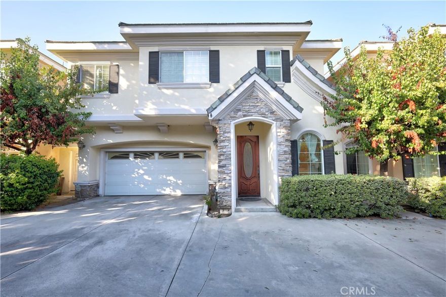 Welcome to this well-cared-for, south-facing home in the highly rated Arcadia School District. Situated in a quiet, safe neighborhood just minutes from the 210 Freeway, major roads, markets, restaurants, and banks, this home offers both convenience and peace of mind. Inside, you'll find marble flooring throughout the downstairs, cherry hardwood upstairs, and custom wood shutters for added privacy and style. The floor plan is smart and functional, with high ceilings, recessed lighting, and crown molding in select areas. The spacious primary suite includes a jacuzzi tub and steam shower—perfect for relaxing after a long day. An upstairs den provides a great option for a home office or additional flex space. Step outside to a private backyard finished with low-maintenance artificial turf and a storage unit. With no shared walls and a well-designed layout, this home is an ideal rental for those seeking comfort, style, and top-tier schools.