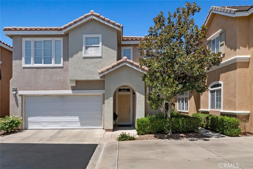 Lovely Home with Desirable Floorplan in a Great Location of Valencia. Featuring 3 Bedrooms, 2.5 Baths with 2 Car Garage. Beautiful hardwood flooring, tile, shutters, ceiling fans, designer accents & paint, recessed lighting, upstairs laundry area, Community Pool. Great school. Easy to access highway 5, and valencia town center