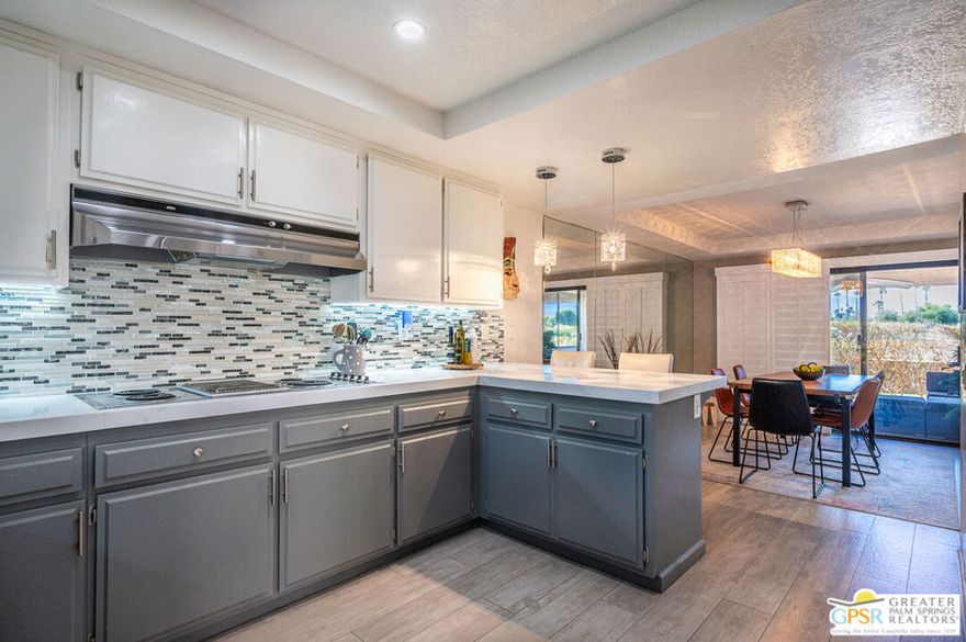 FOR LEASE ONLY-Prestigious Chaparral Country Club in Palm Desert offers Golf, Tennis, Pickleball, and  Clubhouse with an amazing restaurant. Relax in this large 3 beds 2 bath condo with open bright kitchen with quartz countertops, tile flooring and large living room with fireplace. Relaxing out door covered patio great for wine at sunset and entertaining. Generous size bedrooms and the  primary bedroom has walk in closet. Heated pool & spa right across the street. Large 2 car garage and lots of guest parking. Washer/dryer in closet. Easy access to clubhouse with amazing golf course and mountain views while enjoying breakfast, lunch or dinner.  GOLF! SWIM! PICKLEBALL! TENNIS! YES! EVERYDAY! Season rate Oct-Nov-Dec-Jan-Feb-March-April=$7500/per month. Summer rates too. Call for pricing. Pet Friendly Community. 5 minutes to El Paseo Shopping, Starbucks, Apple Store, Louis Vuitton, many restaurants, hiking, The Living Desert. 15 minutes to Palm Springs and Palm Springs airport. Easy to show.