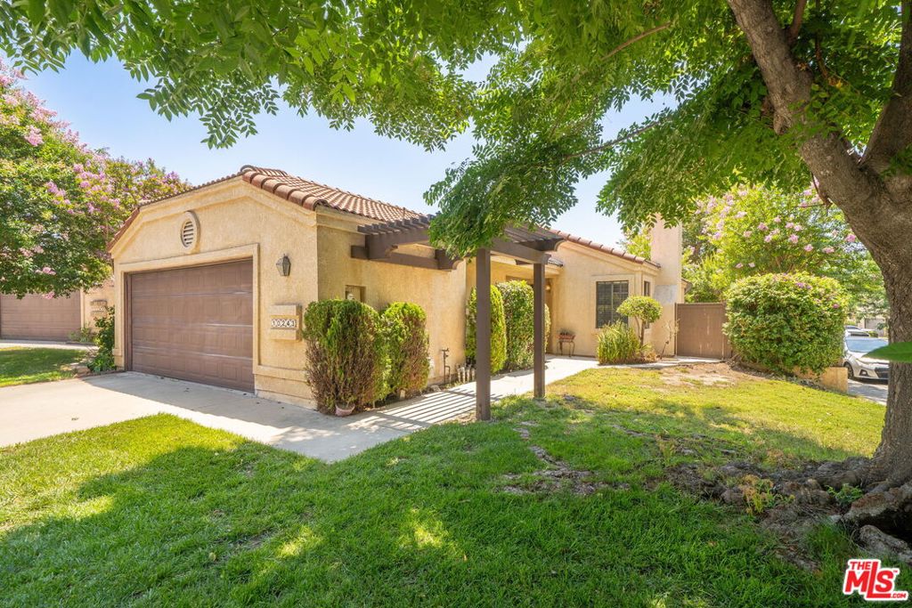 Exceptional value in Cross Creek Village! Located in one of Rancho Cucamonga's most desirable gated communities, this single-story 2-bedroom, 2-bath corner home offers outstanding value, comfort, and convenience. The open-concept living area features vaulted ceilings and abundant natural light, creating a warm and welcoming atmosphere. Two well-proportioned bedrooms include a spacious primary suite with an ensuite bath and generous closet space. The second bedroom offers direct access to the fenced and gated yard through a sliding glass door, perfect for enjoying seamless indoor-outdoor living. The private yard is ideal for gardening, entertaining, or relaxing in your own outdoor retreat. Additional highlights include an attached garage with direct entry and off-street driveway parking for added ease. Cross Creek Village is a quiet, well-maintained community with low HOA dues and amenities that include a pool and spa. Walk to nearby shopping, dining, schools, and parks, everything you need is just minutes away. Trust sale. Property to be sold as-is. No credits or repairs.