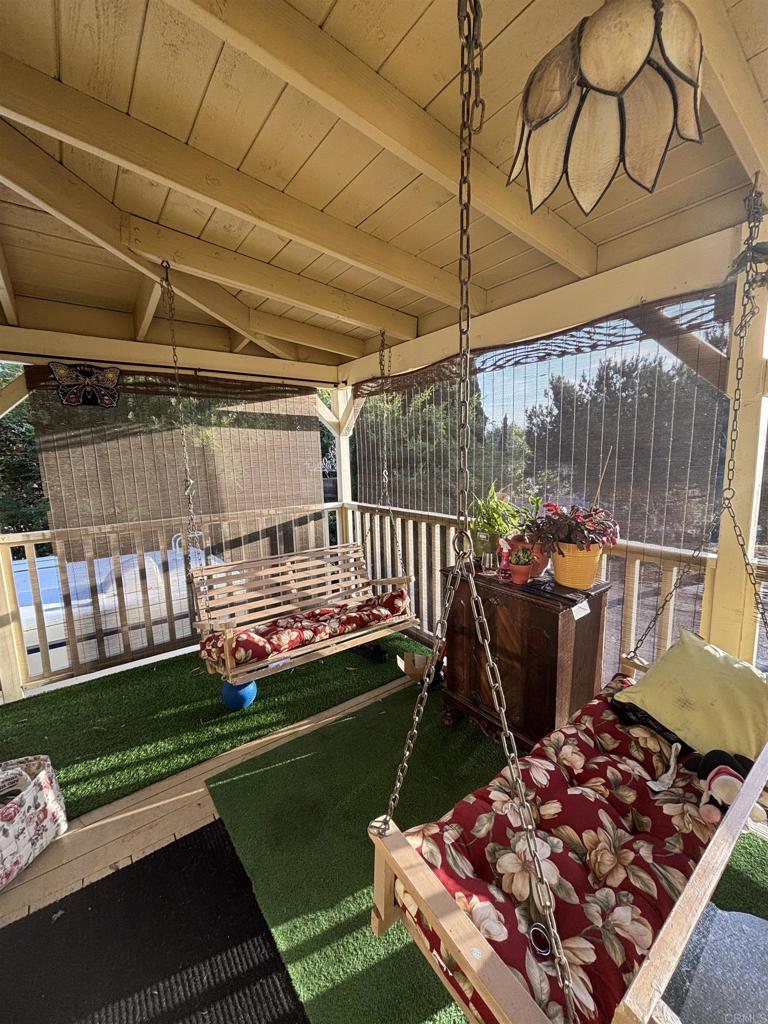 Welcome home to this 1948 Farmhouse up on the hill. First time on the market since 1991. Enjoy the summer breeze on your balcony/deck on your porch swings. Stairs an issue? No, because you have your very own elevator lift. Covered back patio, gorgeous landscape, huge beautiful Jacaranda tree, fruit tree's, rose arbor...30 ft high RV, Boat, Trailer, Cars?? Cover/Port Parking. 2 car garage/workshop/handyman's dream. Come inside and enjoy the hardwood floors, stone fireplace in the living room, views of pretty sunsets from farmhouse kitchen window. Bathroom off the kitchen has walk in shower. Oversized family room with skylight & built in book shelves. Step back in time and relax in your clawfoot tub. So much potential...make this home your own. Dedicated laundry room, washer, dryer stays! Property is fenced in back and oh so private! Bring your family & stay...Buyer & Buyers Agent must be totally responsible for all measurements inside & out and be satisfied before the close of escrow. No termite or repairs, property is sold as is.