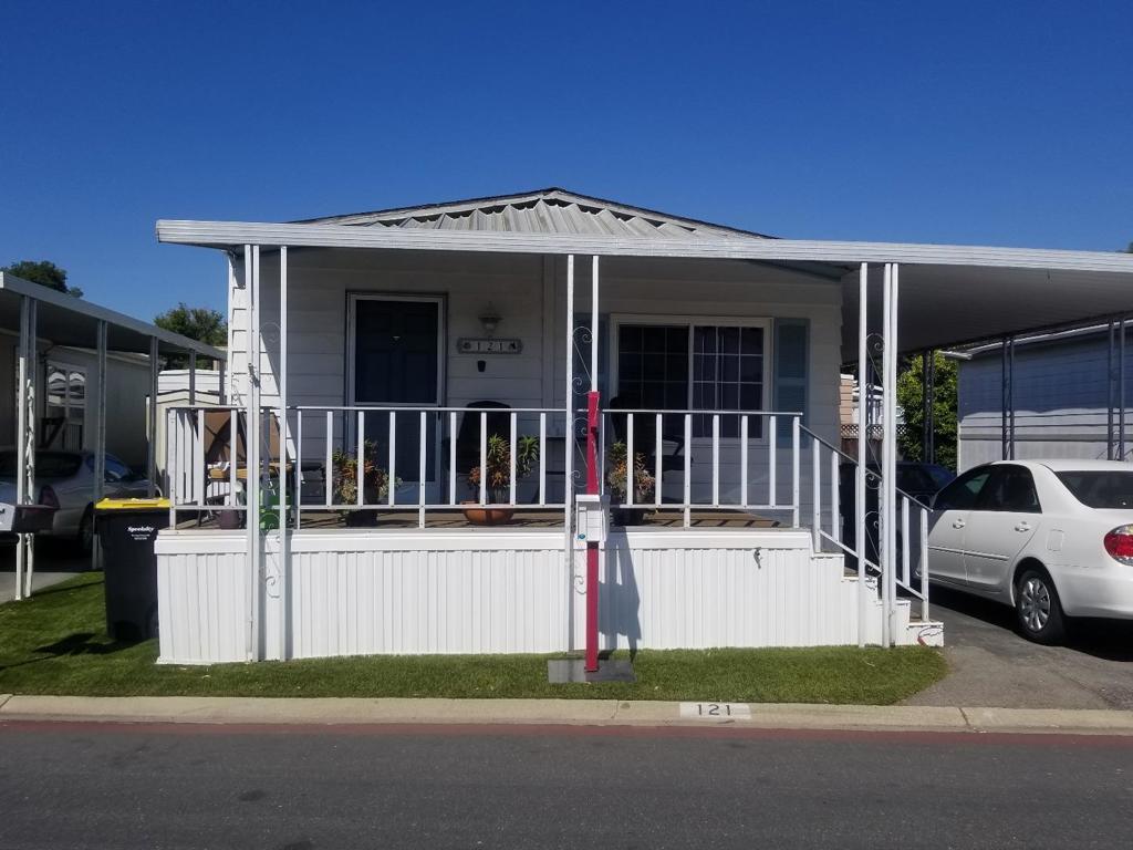 This cute and well-maintained 2bd/2bth home is nestled right in the heart of silicon valley. Located inside a multi amenities 5-star mobile park, this home boast large bedrooms, quaint dining area, spacious front porch, professionally landscaped fenced in yard, low-maintenance artificial grass-turf, beautiful tall shed, and a brand new "Carrier" AC unit. Don't miss out on this opportunity to own a home in highly desirable Sunnyvale for under 200k. Call now for private showings. Serial #: A25811/B25811 *Information deemed reliable, but not guaranteed. All interested persons should independently verify its accuracy.*
