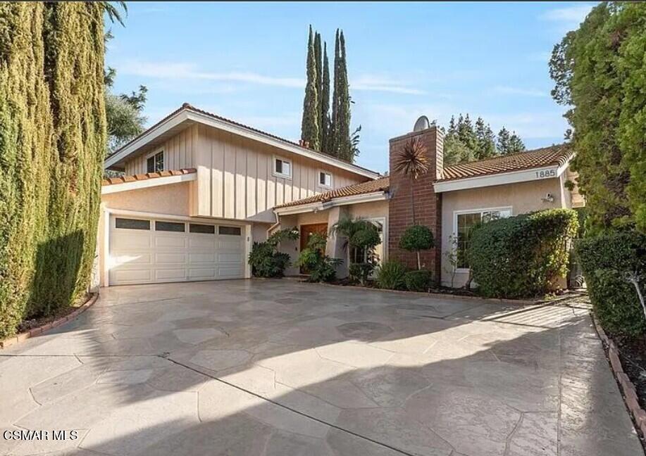 Beautiful 5-Bedroom Home in Westlake Village.Located in one of Westlake Village's most desirable neighborhoods, this beautifully updated 5-bedroom, 2.5-bath home offers the perfect blend of style, comfort, and functionality. The open-concept floor plan is filled with natural light and features a spacious living room with fireplace, formal dining area, and a private office ideal for remote work.The gourmet kitchen is equipped with stainless steel appliances, premium cabinetry, and ample counter space. One guest bedroom is located downstairs, with four additional bedrooms upstairs offering generous closets and plenty of light.Enjoy resort-style living in the backyard oasis complete with a brand-new heated pool, spa, covered patio, fire pit, and low-maintenance landscaping. Additional highlights include an EV charger, epoxy garage flooring, and custom storage.Conveniently located near top-rated schools, shopping, dining, parks, hiking trails, and freeway access--this move-in-ready home is a must-see!