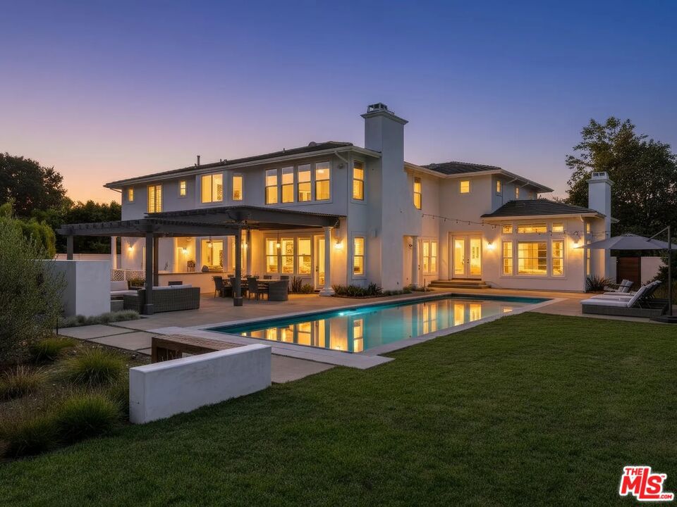 Nestled on a tranquil cul-de-sac in the exclusive community of The Ranch, this former model home offers the ultimate in luxury living. Set on a generous 0.72-acre lot, the residence combines timeless elegance with modern comforts. From its impressive curb appeal and manicured landscaping to its extended driveway leading to a 2 car garage, this 6-bedroom, 6-bath, 4,937 sq ft home is the perfect blend of style and functionality, available furnished or unfurnished.Step inside to discover an inviting space filled with high-end upgrades, including rich hardwood floors, plantation shutters, and custom built-ins. The remodeled chef's kitchen is a culinary dream, featuring a large island, premium stainless steel appliances, Sub-Zero refrigerator, and dual dishwashers perfect for both everyday meals and entertaining.The main level offers a convenient bedroom, full and half baths, and a laundry room. Two separate staircases enhance the home's flow, leading you to the expansive upper level. The master suite is a true retreat, complete with west-facing windows that fill the room with natural light, a luxurious master bath, and a spacious walk-in closet. Upstairs, you'll also find three additional bedrooms and two well-appointed bathrooms. Above the garage, a private-entry casita provides flexible living space for guests or an office.Step outside to experience panoramic hill and valley views, a refreshing breeze, and stunning sunsets. The recently renovated backyard is an entertainer's paradise, with beautiful landscaping, a large lap pool with a retractable cover, covered pergola, outdoor fireplace, and built-in BBQ.This home truly offers the best in indoor-outdoor living don't miss the chance to make it yours. Owner pays for: Gardner, pool and water. Renter is responsible for: Gas, electric, garbage. Start date: October 1, 2025, 12 month - 24 month lease. No smoking. Pets negotiable.