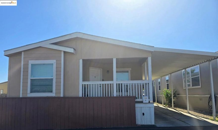 This welcoming 3-bedroom 2 full bathroom modern manufactured home is move in ready and full of elegance and charm. Enjoy an open layout and the coffered ceiling in the living room. It also has a bonus den that can be used as an office or extra living space. The kitchen is bright and lovely the primary bedroom has an attached primary bathroom. These are just some of the wonderful aspects and features of this home. It is located in an all-age park, and you will have access to amenities such as a pool, club house etc. it's the perfect place to unwind, have fun and relax year-round. Call today to schedule a viewing and come see it for yourself! Fireplaces: NO