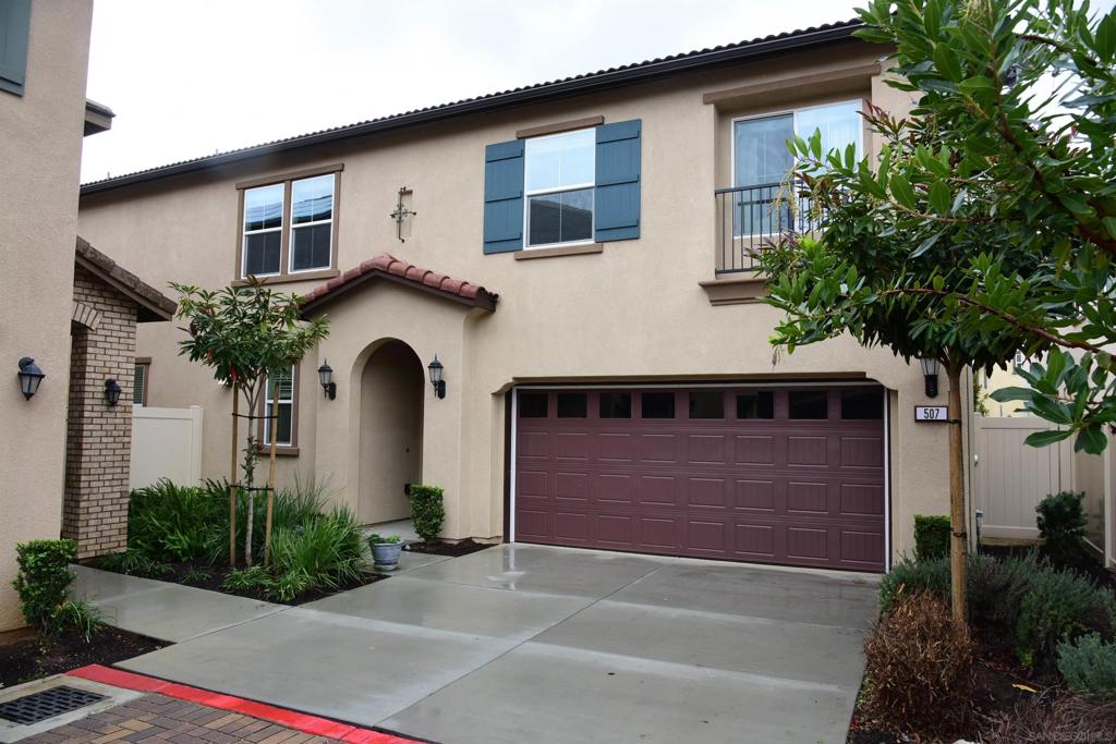 Leasing Home in Setina at Mission Grove. Upgraded and Move in Ready! This detached Cul-De-Sac home shows beautifully and will be ready to lease September 1st. Open Floor Plan! Granite Counters, Stainless Steel Appliances and White Cabinets! Eat at the island or dinning area! Private Yard Space in Low Maintenance Yard with Patio and Artificial Turf! Zone Heat and A/C, Close to All, Restaurants, Award Winning Schools, Palomar College, CSUSM and Highway 78/15! Community Pool and BBQ and 3 Playgrounds!! Loft Upstairs is the perfect play area for kids or entertainment, craft or exercise area! Upgraded and move-in-ready! Features optional fourth bedroom & loft, large front patio & balcony off of the kitchen. Painted in designer colors, featuring granite counter tops in kitchen, stainless steel appliances & gorgeous hardwood flooring throughout. Master Bath has his & her sinks, over sized shower. Master bedroom has walk in closet. Photos were taken with furniture. Now vacant and ready for you.