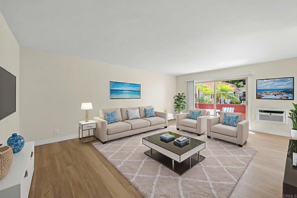 Fully remodeled ground-floor 2-bedroom, 2-bath condo located in the desirable Casa Dorado complex in San Carlos (92119)! This move-in ready home features stunning new quartz countertops, brand-new appliances, and completely updated bathrooms featuring a designer choice of porcelain tile. Enjoy year-round comfort with a new A/C system, fresh interior paint, and modern new flooring throughout. The primary bedroom includes custom built-in closet shelving, while new ceiling fans, updated fixtures, and refreshed cabinet and door hardware add a stylish, contemporary touch. This condo blends contemporary upgrades with a functional layout — perfect for a homeowner or investor. Includes two assigned parking spaces conveniently located near the unit. Ideally situated near shopping, Mission Trails Regional Park, top-rated schools, and easy freeway access. Don’t miss this opportunity to own a beautifully updated home in one of San Diego’s most sought-after neighborhoods.
