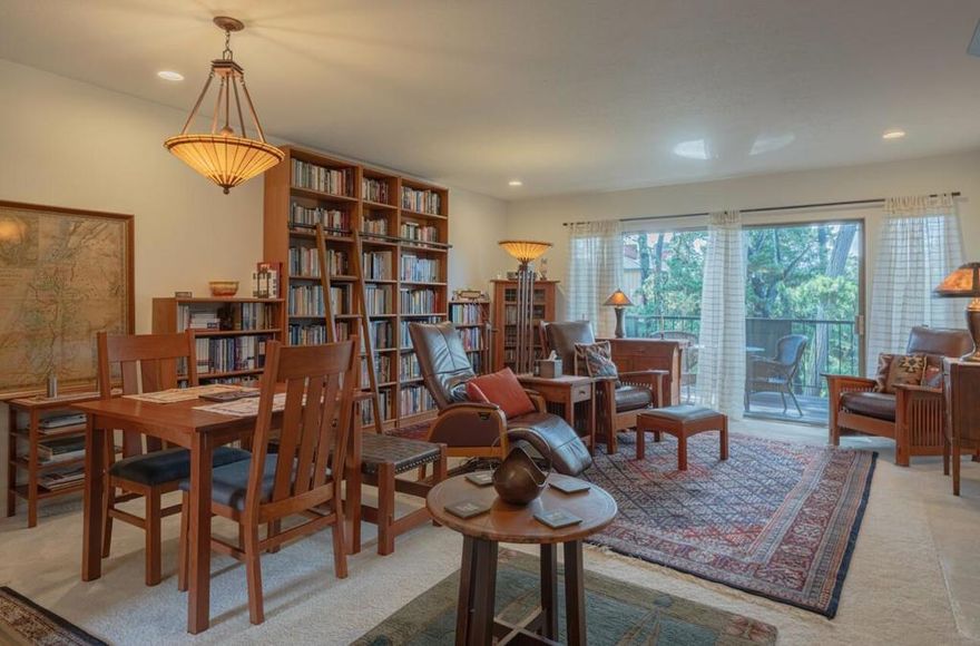 Welcome to this Cozy 1-bedroom, 1-bathroom home in the beautiful retirement community of Del Mesa Carmel. With approximately 1,000 square feet of living space, this cozy residence offers a comfortable living arrangement. The open kitchen is well-equipped with Newer appliances, and the dining area is conveniently situated within the living room, providing a versatile and functional layout. The home features radiant floor heating and a fireplace, ensuring warmth and comfort during cooler months. Feel free to sit on your balcony over looking the Stunning Forest and a peek of the ocean.  When you want to have fun a few steps away you can enjoy all the amenities that Del Mesa has to offer including the highly acclaimed Woody's Restaurant & Lounge, This 55+ community with 24/7 guard gated security and  just minutes away from the prestiges Golf Courses, Shopping, Beaches, Vineyards, stunning Coastline, and art galleries.