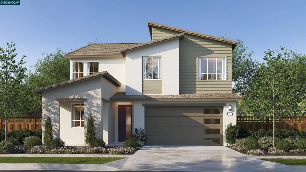 Brand new East facing home at Serena will be ready for move-in late Summer! Home has been highly upgraded with designer finishes and over thou$ands in options. This exceptional home is situated near the end of a cul de sac and offers a large lot with an approximately 40 ft deep backyard and offers a view deck from the Primary bedroom. Additionally, there is a Jr. suite with a full bath on the lower level- perfect for extended family or guests. Home also has a cook's kitchen with large center Island, plenty of cabinets, built-in stainless appliances, soaring ceiling and large outdoor covered California Room. The upper level offers spacious bedrooms, laundry, shared bath, loft and sumptuous Primary suite with oversized shower, freestanding soaking tub, and walk-in closet. SOLAR is INCLUDED. Don't delay! * NOTE: Photos shown are of virtual model home of same plan.