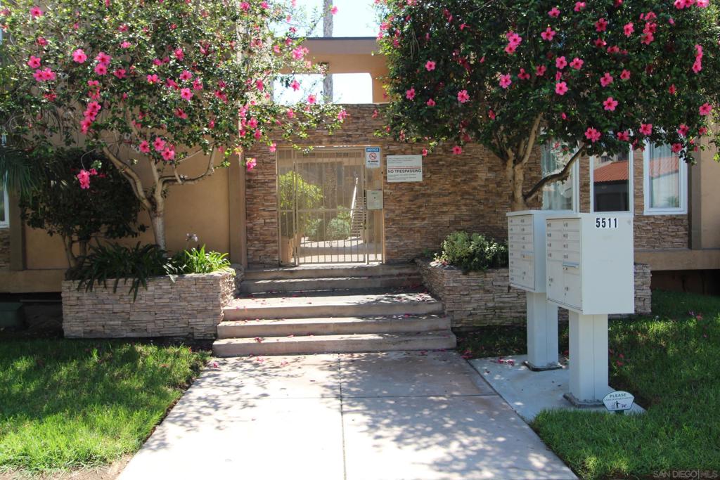 Welcome to 5511 Adelaide Ave #29, a bright and spacious 2-bedroom, 1-bath condominium offering approximately 875 sq. ft. of comfortable living in the heart of San Diego. Built in 1959, this rare second-story corner unit combines timeless character with modern upgrades, featuring granite countertops, hardwood flooring in the main living areas, carpeted bedrooms for comfort, plantation shutters throughout, and a newer upgraded gas range. Enjoy year-round comfort with central air conditioning plus ceiling fans in every room and a forced-air ducted heating system. Everyday convenience is unmatched with a brand-new full-size washer and dryer in-unit, dedicated covered parking, and a private storage closet. Relax at home with the best open views in the complex, where refreshing ocean breezes roll in daily, or unwind in the community’s sparkling pool. Perfectly situated in a quiet cul-de-sac, this prime location offers unbeatable access to SDSU, Mission Valley shopping, Balboa Park, and San Diego’s world-famous beaches and dining scene. This is a rare opportunity that won’t last long.