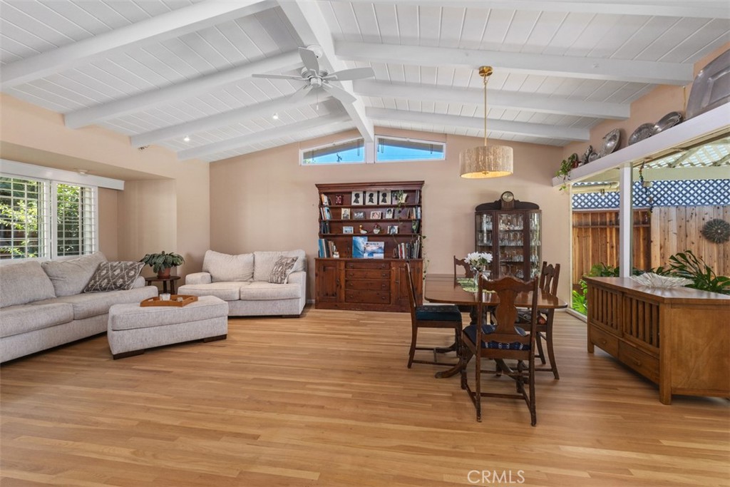 Nestled in the heart of highly desired Eastside Costa Mesa, this darling cottage home has been in the same family for over 50 years. It is the epitome of your classic Eastside home. This 4 bed, 3 bath charmer with a separate ADU has been lovingly cared for and upgraded. It is situated on a 6,970 sq. ft. lot and has a combined 2,056 square feet of living space. The original hardwood flooring has been recently refurbished and is gorgeous. The raised ceiling in the family room is a wonderful space with an abundance of natural light. The home is 1,463 square feet with 3 beds, 2 bath, and the separate 1bed, 1 bath ADU unit is 594 square feet. The backyard is beautifully laid out with an amazing pool and jacuzzi. The large, covered patio is a serene area to lounge and relax with a good book. This home feeds into the highly coveted Mariners Elementary and Newport Harbor High School. You are minutes away from 17th Street with its great dining and shopping. The picturesque Back Bay and local beaches are nearby. This home is priced to sell!