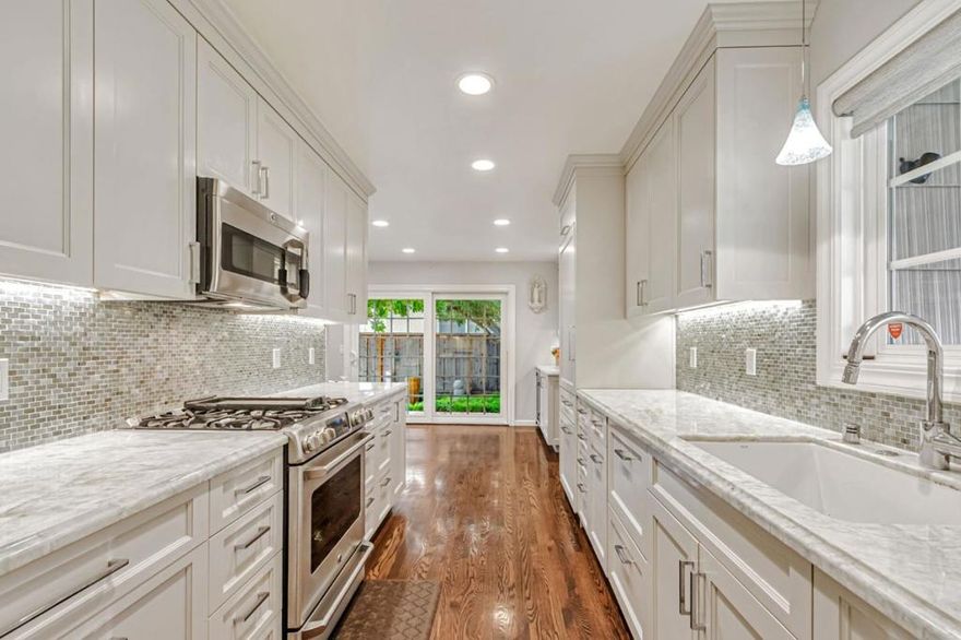 Move right into this beautifully remodeled single-story home, ideally located at the border of Los Altos and Cupertino.Just minutes from Apple, Google, and LinkedIn and, close to top-rated schools, this residence offers both convenience and lifestyle.Inside, the home showcases oak hardwood floors, recessed lighting, and a sleek remote-controlled fireplace.The gourmet kitchen is a true centerpiece, featuring quartzite countertops, premium appliances, a panel-ready refrigerator, a Sub-Zero wine cooler, and custom maple cabinetry.The common bath has been thoughtfully updated with modern fixtures, wainscoting, marble countertops, and a contemporary finish.The primary suite provides a private retreat with restroom, a smart LED-lit mirror medicine cabinet, Toto toilet, and a spacious shower.Dual pane windows throughout. Outdoors, enjoy a private wraparound backyard designed for relaxation and entertaining, complete with a spa, citrus trees, fountains, and vibrant landscaping.A two-car garage adds everyday practicality to this stunning property.