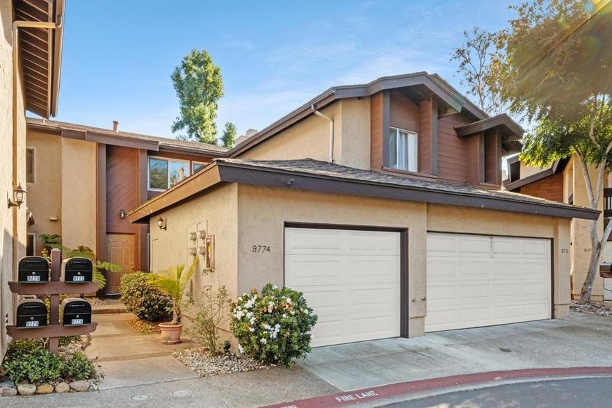 This stylishly upgraded 2-story, 2-bedroom townhome offers the perfect blend of comfort, convenience, and charm for today’s discerning buyer. The remodeled kitchen features modern finishes, abundant cabinetry, and a seamless flow into the open living and dining areas—leading to a spacious private patio ideal for relaxing or entertaining. Enjoy year-round comfort with central heating and air, dual-pane windows, and thoughtful upgrades throughout. The generous primary bedroom includes custom closet organizers, while the elegantly remodeled full bath offers abundant storage and designer touches. Additional features include a one-car garage with extra storage, an assigned parking space, and all appliances included—making this home truly turnkey. Nestled in highly desirable Scripps Ranch, known for its scenic tree-lined streets, top-rated schools, and strong sense of community. The complex offers a sparkling pool, relaxing spa, and clubhouse. HOA covers water. Conveniently located near parks, Hendrix Pond, shopping, Starbucks, and easy I-15 access—enjoy the peaceful “country in the city” feel with everything close at hand. Move right in and fall in love with this beautifully maintained home that’s ready to impress!  Imagine living in one of San Diego’s most picturesque communities, where tree-lined streets, lush landscaping, and a true sense of neighborhood create an exceptional place to call home. Scripps Ranch is known for its rolling hills shaded by mature eucalyptus trees, abundant green space, and a welcoming community spirit.  Just minutes from your new home is Lake Miramar, a beautiful 160-acre reservoir perfect for kayaking, fishing, biking, or taking a leisurely stroll along the scenic loop trail. The Scripps Ranch Swim & Racquet Club serves as a vibrant community hub, offering pools, tennis and pickleball courts, fitness facilities, classes, and social events (membership required).  You’ll also enjoy convenient access to the Scripps Ranch Shopping Center, home to Trader Joe’s and an array of local restaurants and cafés.  Scripps Ranch offers the best of both worlds—peaceful suburban living surrounded by nature, yet just minutes from downtown San Diego, beaches, and major freeways. It’s the perfect blend of comfort, connection, and California lifestyle.