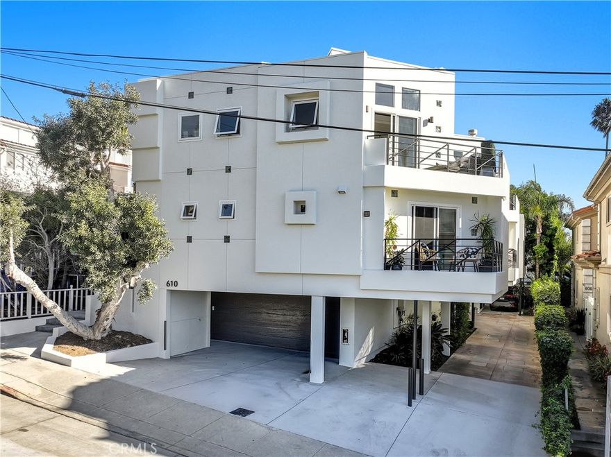 Welcome to 610 9th Street, Unit B, in Hermosa Beach. This stunning three-bedroom, two-and-a-half-bath townhome offers 1,873 square feet of beautifully updated coastal living. One of just three homes in the complex, it has been freshly painted inside and out, giving it a bright, modern feel. The thoughtfully designed reverse floor plan features soaring ceilings, an abundance of natural light, and open-concept living spaces perfect for entertaining. The remodeled kitchen showcases contemporary finishes and quality appliances, while the recently remodeled primary bath provides a luxurious, spa-like retreat. Enjoy the ocean breezes from the balcony off the living room or unwind on the private balcony off the primary suite.

Located in one of Hermosa’s most desirable neighborhoods, this home is just a short walk to the beach, local parks, and the vibrant downtown filled with shops, dining, and entertainment. With its exceptional location, airy design, and move-in-ready appeal, 610 9th Street, Unit B captures the best of Hermosa Beach living