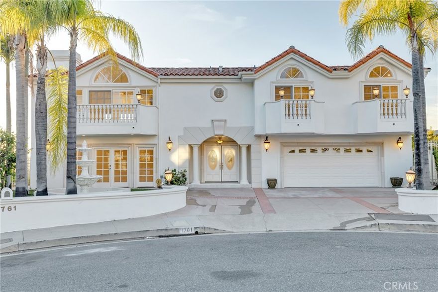 **ENTERTAINER'S DREAM WITH PANORAMIC VIEWS***
This exclusive Mediterranean estate, set in a safe cul-de-sac in the coveted 91208 zip code of Glendale, offers breathtaking 180-degree panoramic views of downtown Glendale, the Los Angeles skyline, Oakmont Hills, and Montrose foothills. With over 4,118 sq ft of high-end luxury finishes, this 4-suite, 4-bath residence is designed for refined living. A grand double-door entry opens to a custom wood spiral staircase, leading to the Family Room and formal Living Room with Italian marble fireplaces, as well as a gourmet Kitchen with a cozy Breakfast Nook.
The expansive Master Suite includes a seating area, fireplace, walk-in closet, and private balcony, with a luxurious bath featuring a deep-soaking whirlpool tub that overlooks the city. An additional Master Bedroom also offers a private en-suite bath, making it ideal for guests or multi-generational living. Each bedroom enjoys its own private balcony, adding to the home's sense of seclusion and charm.
The entertainer’s backyard is a tranquil oasis complete with gazebo, a heated Swimming Pool and Jacuzzi with an outdoor shower—all with spectacular city views. Additional amenities include a whole-house speaker system, and central vacuum. This estate is an extraordinary find, blending luxury, privacy, and awe-inspiring vistas in one of Glendale’s most sought-after neighborhoods.