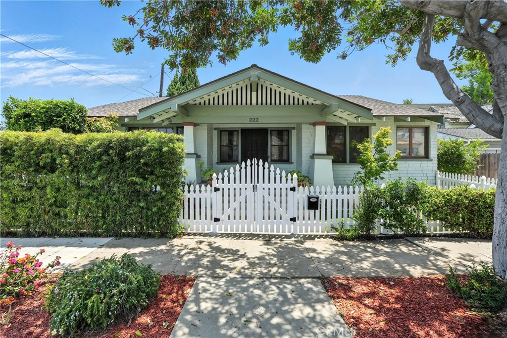 Gorgeous Craftsman and Move in ready! Welcome to this delightful 2-bedroom, 2-bathroom home nestled in one of Long Beach’s most sought-after neighborhoods, Bluff Park. With 1,231 sq. ft. of inviting living space, this light-filled residence offers the perfect blend of comfort, charm, AND location. Just three blocks from the beach, you’ll enjoy cool ocean breezes and sunset evenings along the shoreline. Surrounded by mature trees and historic homes, the neighborhood has a peaceful, storybook feel—yet you’re just a short distance to gorgeous Bluff Park, trendy coffee shops, community yoga, and top-rated restaurants. The Exterior of the home was painted in 2019 and boasts a deep front porch. The synthetic turf in the front yard is low maintenance and perfect if you have doggos. Bordering the newer white picket fence and double gate lies mature Buddhist Pines giving you privacy in the front yard and the side of the home is lined with tall Banyan trees. The hummingbirds and butterflies are especially drawn to the avocado tree and Japanese Maple in front of the large dining room windows.
Inside of the home you'll find a spacious layout with original Craftsman details and many thoughtful updates. The current owner has painstakingly worked on bringing this 1915 home up to date including, a complete rewire and upgrade of the electrical system, new electrical box, full kitchen remodel including plumbing upgrade, flooring, new soft close drawers and new cabinets, quartz countertops. The home also boasts a tankless water heater, and a mini-split AC/heater both installed in 2024. Each bathroom has been lovingly remodeled including upgraded plumbing. Be sure to take a look at the original Art Deco front door lock! All appliances stay with the property; Samsung large capacity washer and 7.5 cu.ft.dryer, 36" Whirlpool french door refrigerator, 5 burner Range/oven, Whirlpool dishwasher all purchased new in 2020.
Whether you’re searching for a serene beachside lifestyle or a vibrant walkable community, 222 Kennebec Ave brings it all together. Don’t miss this rare opportunity to live just moments from the ocean in the heart of Long Beach.