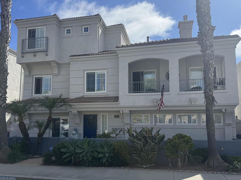 Located on the rarely available and highly sought-after Cleveland Street and tucked into a peaceful enclave just blocks from the beach, this detached condo stands alone with no shared walls, attached two car garage and private four car driveway. The 3-bedroom + large den, 3.5-bath home boasts 1,800 sq ft of beautifully remodeled living space. Every inch has been thoughtfully upgraded in a $200K full renovation completed in 2021—truly move-in ready, with no detail overlooked. Quiet street, low HOA, walk to the beach, downtown, and iconic Oceanside Pier and Harbor! Attached Two-Car Garage w/ new door, smart opening system, built-in storage, pristine epoxy flooring and private four-car driveway. Open Concept Living, Designer Kitchen w/ granite countertops, island with bar seating, black stainless-steel appliances, beverage fridge, and gas stove. Spa-Inspired Bathrooms featuring new modern sinks, toilets, frameless glass shower doors, large soaking tub, sleek faucets, and generous linen storage. Private outdoor spaces include a spacious balcony off the living room with waterproof epoxy flooring. Custom electric fireplace, luxury vinyl plank and tile flooring, upgraded carpeted stairs. New contemporary stair railings, and California shutters. Ceiling fans throughout, updated light switches, new door hardware, additional outlets, and built-in storage in every room. One of only eight detached homes on Cleveland St., offering the privacy and independence of a standalone home with the convenience of low-maintenance living. The most recent sale in the community closed at $1.6M. HOA just patched, sanded, and repainted entire community last year, HOA is funded 50% +, and all rooftops just inspected and have 8+ years of useful life before needing further inspection.