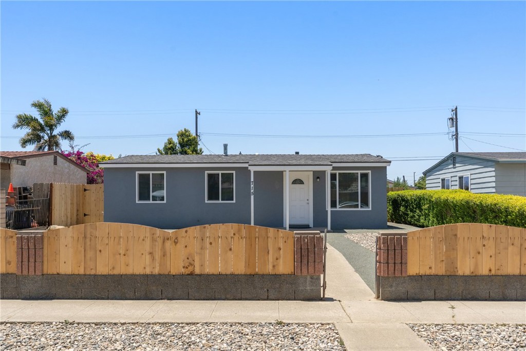 Fantastic Opportunity with Tremendous Upside in Lompoc. Here's your chance to own an extensively beautifully renovated home at an entry-level price point in a charming Lompoc neighborhood. These improvements include: all new doors, windows, tile tub, vanity in bathroom, new closet doors, closet shelving and poles, molding, new interior and exterior paint, new electrical, new plumbing lines, new tankless water heater and the entire house was insulated including interior wall. The front yard features lovely, low-maintenance drought-tolerant landscaping, creating a welcoming first impression as you enter this beautifully updated home. Inside, the layout is bright and functional, with abundant natural light and high-quality, designer-selected vinyl flooring throughout. The kitchen is a standout, boasting soft-close shaker cabinetry with stylish pewter hardware and elegant Granite countertops—both tasteful and timeless. This home has a fresh, modern feel—everything is crisp, clean, and move-in ready. This parcel is zoned R2 and included with the sale are completed plans, ready to submit for approval, for a beautiful second home on the property. A new privacy fence has already been installed, offering separation and autonomy for future development. There may also be potential to build multiple additional units—buyer and buyer's agent to verify with the appropriate municipality. If you're looking for a turnkey home with exceptional potential in a peaceful neighborhood, don't miss this opportunity! Please note that the house has been virtually staged to give you an idea of what the vacant rooms will look like furnished. All information is deemed reliable but not guaranteed. Buyer and Buyer's Agent to verify all information and do their own due diligence prior to close of escrow.