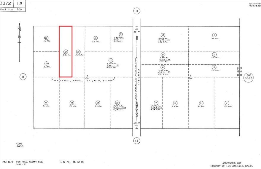 APN: 3372-012-018 Coordinates: 34.641361, -117.888250 2.6 acres for sale in LA County. This lot is located in Palmdale, CA just off of 135th ST and E Ave M8. Zoning is LCA21 per county records.