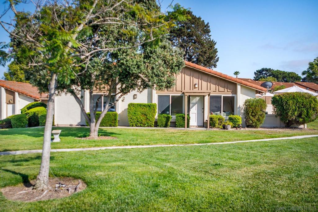 Welcome to the charming condo at 1809 Forestdale Dr, Encinitas, CA, where comfort and convenience blend seamlessly. This beautifully maintained property offers a generous 1,056 square feet of living space, featuring 3 spacious bedrooms and 2 bathrooms. This end unit is the largest model in this 55+ community. The 3rd bedroom is currently set up as an open office. This home has zero steps to your front door and is located on a beautiful large greenbelt. Every corner of this home exudes warmth and style, making it move-in ready for its next owner. This home recently got a beautiful makeover including Quartz kitchen countertops, new paint throughout the entire interior, new carpet and popcorn ceilings have all been removed. It's light and bright! The open-concept living area is perfect for both relaxation and entertaining, offering ample space for friends and family. The kitchen is designed for efficiency, enhancing the culinary experience. Each bedroom is thoughtfully laid out to maximize space and comfort, providing a peaceful retreat at the end of the day. For those who enjoy outdoor leisure, the communal pool offers a refreshing escape, while the club house presents a perfect setting for social gatherings and events. Golf enthusiasts will appreciate the on-site nine-hole golf course, adding to the variety of activities available within the community. Located in the desirable city of Encinitas, this home offers the perfect balance of tranquility and accessibility to local amenities. Don’t miss the opportunity to make this remarkable condo your new home. Indulge in an array of community activities such as pickle ball, bocce ball, shuffle board, horseshoes, yoga, bridge, happy hour, and movie nights. For nature enthusiasts, hiking trails await you at the nearby Manchester Preserve, allowing you to connect with the great outdoors right at your doorstep. Located close to the beach, you can easily enjoy the coastal paradise just moments away, plus the convenience of nearby hospitals, restaurants and shopping ensures that all your needs are met. With only a short 10 minute drive to beautiful coastal beaches, you'll find yourself immersed in the beauty and tranquility of the coast. This remarkable condo offers more than just a place to live - it offers a community, a lifestyle, and endless possibilities for enjoyment and relaxation. Experience the perfect climate, proximity to amenities, and the joy of living in this vibrant community.