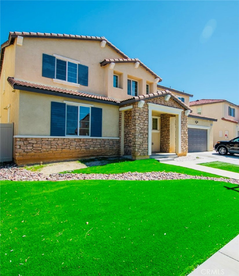 NEW PRICE for this spacious 5 bedroom 3 full bath 3 car Tandem garage home located in the gated community of Olivewood. This home built in 2020 features an open floor plan which joins the kitchen dining and family living area. A bedroom and full bath are conveniently located on the main floor. The kitchen features stainless steel appliances, a large island with bar seating, a walk in pantry and lots of cabinets. On the second floor you will find a large loft that can be used as a theater room, game room or second family room along with the main bedroom which features a dressing area, large walk in closet, linen cabinet, en-suite bathroom with separate dual vanity, bath tub and walk in shower. Three other bedrooms, a laundry room and a second full bath can be found on the second floor as well. This home sits on a premium lot with fully fenced back yard and concrete slab ready for new owner to add a patio. Artificial turf was installed in the front yard which provides a curb appeal and low maintenance care. Olivewood Community amenities include
Clubhouse, swimming pools, splash pad, picnic areas, walk trails and more. PAID SOLAR included in the price.