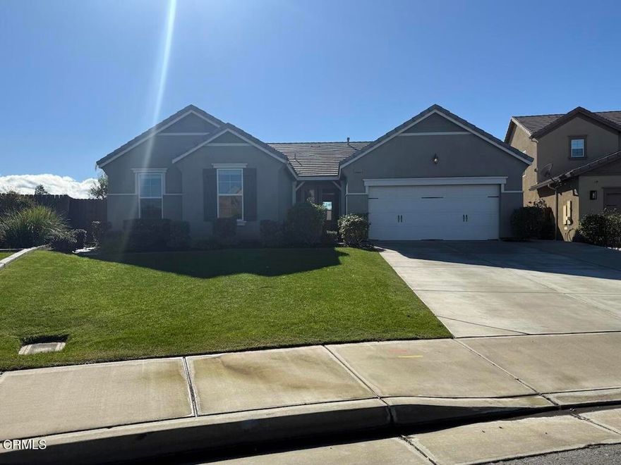 Incredible home located in one of Southwest Bakersfield's most sought-after neighborhoods. This beautifully maintained 4-bedroom, 2-bath home blends comfort, space, and functionality.Step inside to a bright, open-concept floor plan ideal for everyday living and entertaining. The home features granite countertops, tile flooring in the main living areas, and plush carpet in the bedrooms.Generously sized bedrooms offer open layouts and large closets throughout.Situated on an expansive 9,583 sq ft lot, the backyard is a true retreat beautifully landscaped with multiple mature fruit trees, perfect for gatherings or quiet evenings at home. Additional highlights include a tankless water heater for modern efficiency.Located within the highly desirable school boundaries of Ronald Reagan Elementary School and Stockdale High School, this home offers an exceptional opportunity to enjoy Southwest Bakersfield living at its best.