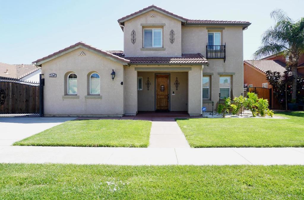 Gorgeous home in a quiet and beautiful neighborhood located in Los Banos! Huge game room above garage ~500sq ft. This floor plan featuring 4 spacious bedrooms, 3 full bathrooms and indoor laundry. Kitchen offers granite counter tops, lots of cabinets, center island, and pantry closet. Family room is open to the kitchen and is perfect for entertaining family and friends. Spacious primary bedroom offers ceiling fan, large walk-in closet and double sinks in primary bathroom. Large lot of 7,400 sq ft. and beautiful yard with covered patio attached to the house (permitted). Possible RV/boat side parking. This home is located near schools and easy access to Highway 152. This one is a must see! Special bonus - ALL FURNITURE IN THE HOUSE IS INCLUDED IN THE SALE.