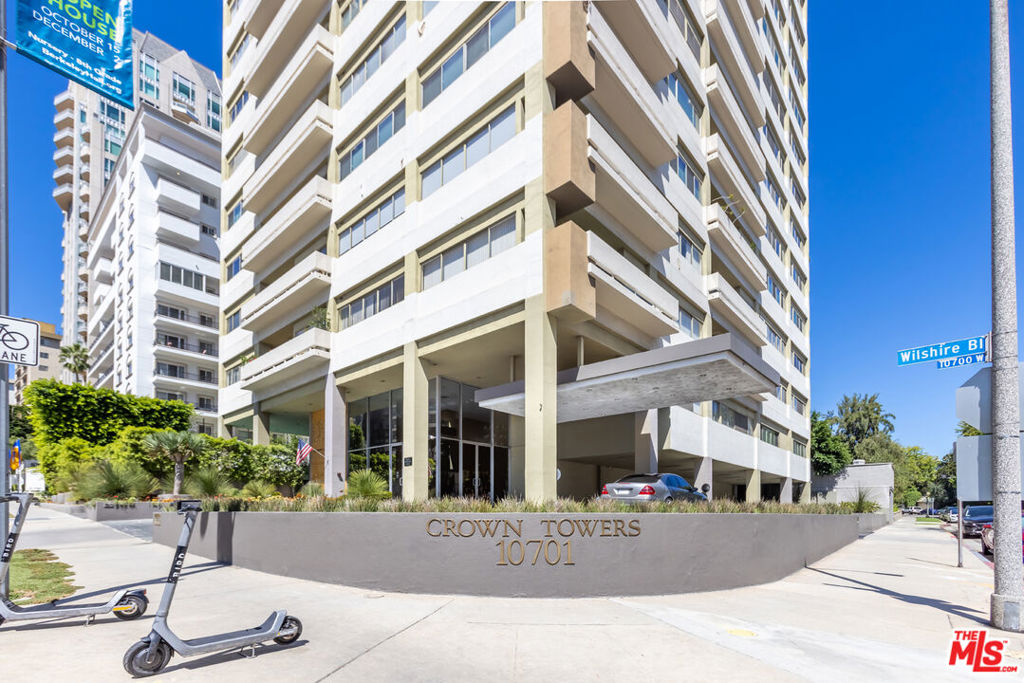 WALK INTO THIS STUNNING CONDO WITH GORGEOUS 180 DEGREE CITY VIEWS THROUGHOUT! Corner unit on 21st floor. The unit fills with TONS OF NATURAL LIGHT! Unit has been nicely remodeled: has a full bar with granite counter tops; tile and hardwood floors throughout; spacious common area; marble in bathrooms and much more. Located in a prestigious High Rise building on Wilshire Corridors. The building features, 24/7 doorman and reception, valet parking, pool and outdoor lounge, fitness center with sauna and recreation room with kitchen. All conveniently situated in Westwood, close to movies, places of worship, restaurants, Westwood Village, Century City and UCLA. CITY LIVING AT ITS FINEST!