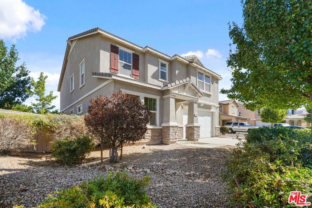 Beautiful 2-Story Corner Lot Home on a Cul-De-Sac! Built in 2015, this energy efficient home comes equipped with a fully paid solar panel system to help keep utility costs low. The spacious kitchen is the centerpiece of the home, showcasing granite countertops, abundant cabinetry, a walk-in pantry, and a large center island with additional storage. The thoughtful floor plan offers an inviting living area, dining room, a convenient downstairs bedroom and a full bath. Upstairs, you'll find a generous sized loft and four additional bedrooms. The primary suite features a large walk-in closet, dual sinks, and a walk-in shower. Don't miss the opportunity to own this exceptional home, schedule your private showing today!