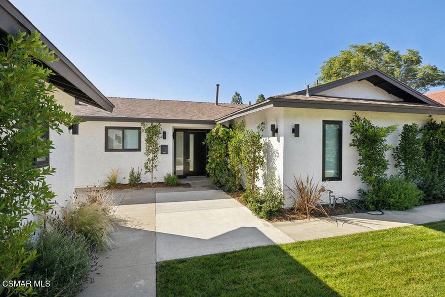 Come see this newly renovated studio on a quiet street in Thousand Oaks.  Open the gate and follow the path to your own private oasis. The full-size kitchen features custom cabinets, granite counter tops and stainless-steel appliances including a new refrigerator.  The new bath has a large shower, new vanity, and a new stack laundry unit - included.  The studio has its own heat/air, no need to share.  There is no garage, but the studio comes with a large storage unit.