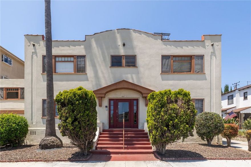 Nestled in the heart of Belmont Heights, just two blocks from the ocean and a short ten-minute walk to 2nd Street’s premier dining, retail, and nightlife, 207 Mira Mar Ave offers investors a rare opportunity to acquire a well-maintained, character-rich five-unit multifamily property in one of Long Beach’s most desirable coastal submarkets. All five units are fully or partially remodeled one bedroom / one bathroom. The building is equipped with 2 garages + 2 uncovered spaces in front of the garages. There is also an additional storage unit onsite which can be rented for extra revenue. A new investor can explore converting garages into ADUS. The asset has undergone major upgrades reducing near-term maintenance including new electrical panels, recoating of the roof, and new decks and railings. Buyer and buyer's agent to verify all information. For more information , please see showing instructions section below.