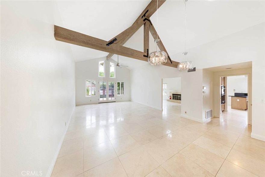 Stunning Large Single Level Home Located at the end of a Private Cul-de-Sac with 3 Bedrooms plus an office.  Peek Ocean Views can be seen from One Bedroom, Deck and Fabulous Garden Area!!  Once you enter the home you are met with Stunning Wood Beam Ceilings with It's Own Custom Fireplace in the Family Room.  This home offers a great Open Floor Plan with Upgraded Kitchen, Granite Counters and lots of cabinetry.  Owner is looking for a one year lease or longer for the right applicant.   A pet (dog) will also be considered.  Close proximity to local shopping like Trader's Jos's and Ralphs with easy access to the 5 freeway.