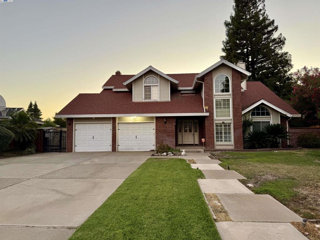 Welcome to this beautifully maintained 4-bedroom, 2.5-bath custom home located on an oversized lot in the sought-after Marsh Creek Lane in Manteca. The spacious eat-in kitchen opens to an enclosed porch with stunning custom tile flooring and a plasma hookup—perfect for summer meals or watching the game in comfort. Step outside to your private backyard oasis featuring a covered grilling area, in-ground pool with hot tub, and an additional covered space ideal for entertaining year-round. Inside, enjoy multiple living areas including a formal living room, dining room, and cozy family room. Polished hardwood floors, plantation shutters, and a newer roof are just a few of the thoughtful upgrades. Stay cool with a Trane AC system and enjoy low utility bills thanks to the fully installed Solar system which is completely paid off. Included: Dishwasher, Washer/Dryer, Freezer, Garbage disposal, Microwave, Range / Oven, Refrigerator and Solar This is more than a house—it's a place to grow, entertain, and call home. Come see why this one is a must-see!