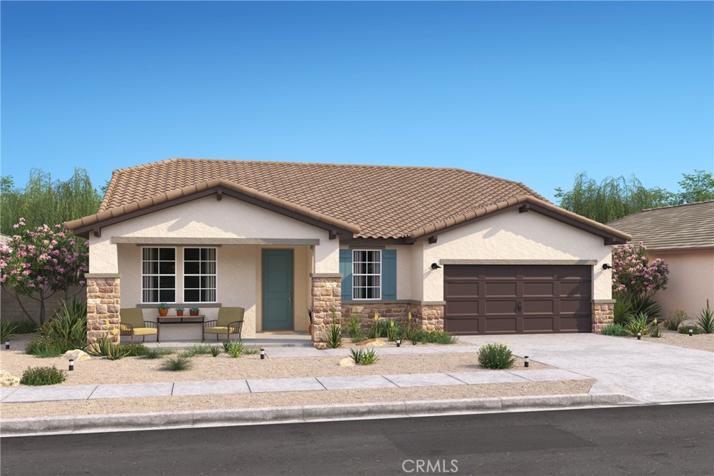 Welcome to Palo Verde by K. Hovnanian Homes where elevated single-level living meets modern style. The beautifully designed Amadora plan offers 3 spacious bedrooms, 2 bathrooms, and a versatile home office, creating the perfect balance of comfort and function. Farmhouse-inspired finishes add timeless charm, while the expansive great room with soaring vaulted ceilings provides a light-filled setting for both everyday living and effortless entertaining. The gourmet kitchen is a chef’s dream, featuring crisp White cabinets with Flat Black hardware, Steel Grey granite counters, a large island with integrated sink, and sleek stainless-steel gas appliances. The private primary suite is a true retreat, complete with a spa-like bath showcasing a freestanding soaking tub, oversized shower, dual vanities, and a generous walk-in closet. Two additional bedrooms offer plenty of space for family or guests. With its thoughtful layout, luxurious design details, and a community you’ll love, the Amadora plan is the perfect place to call home. Tour today and experience the best of Palo Verde living! ***Prices subject to change, photos may be of a model home or virtually staged, actual home will vary.