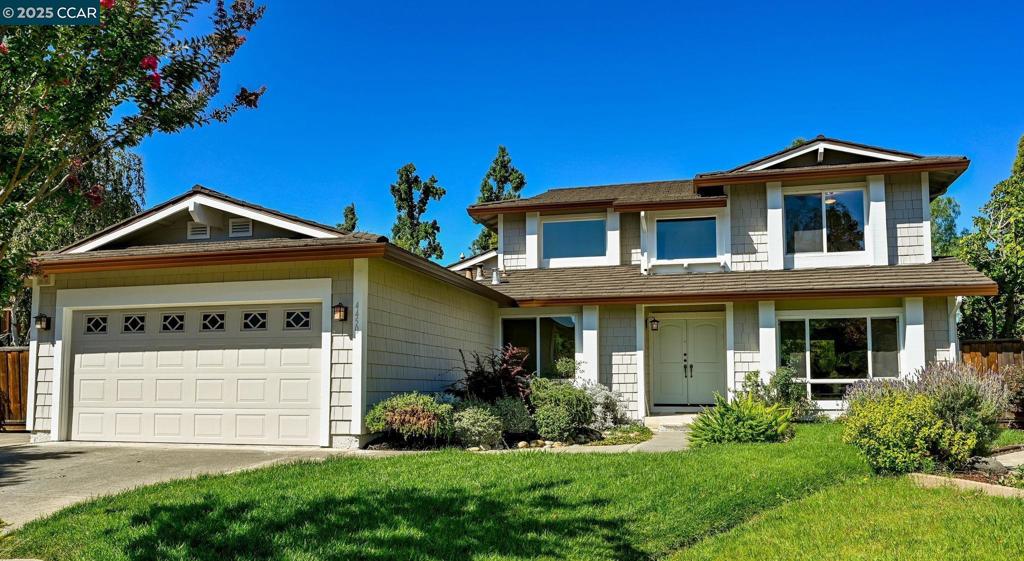 Nestled at the end of a peaceful cul-de-sac this beautifully updated 4-bedroom, 3-full bathroom home features fresh paint inside and out, new flooring, and a warm, welcoming interior that's ready for immediate occupancy. The heart of this home is the award-winning kitchen remodel by Cameron Habel Construction, showcasing an island, double ovens, built-in desk nook, walk-in pantry, and stainless-steel appliances. The kitchen flows seamlessly into the high-ceilinged family room with cozy fireplace, creating an ideal space for both daily living and entertaining. Additional highlights include a formal dining room, spacious living room with soaring ceilings, and inside laundry room. Energy-efficient upgrades including solar panels, new insulation, and dual-pane windows will keep your utility costs low. The landscaped front and backyards feature lush lawns, mature fig tree and ample space for outdoor enjoyment. HOA amenities include a playground, BBQ area, and tennis court. Located in a top-rated school district feeding to prestigious Northgate High School in Walnut Creek, with easy access to commuting routes, shopping, dining, fitness centers, and Whole Foods. Homes in Limeridge don’t come along often—schedule your showing today!