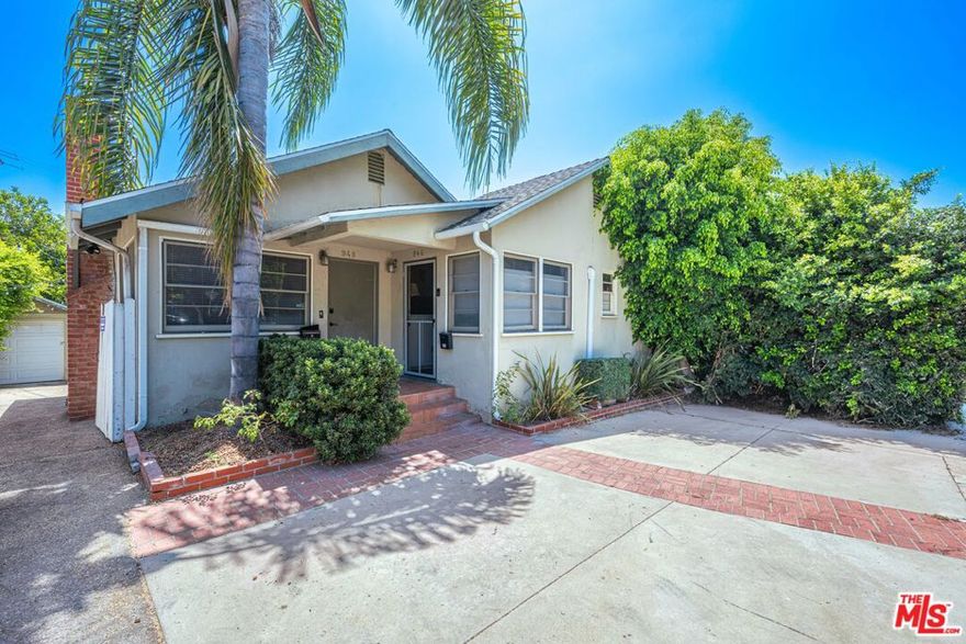 Developer or Investor Opportunity in the Heart of West Hollywood's Coveted Norma Triangle! This is a rare chance to own a charming duplex on a large lot tucked away at the end of a quiet cul-de-sac, just steps from the Sunset Strip and Beverly Hills. Whether you're looking to purchase a home that has happy tenants, remodel the existing structure, or build new, this property offers incredible upside. Seller paid close to $80,000 for FULL architectural plans to build a stunning triplex conversion, which will be provided to buyer in the sale. This is one of the lowest-priced properties in this ultra-prime location, surrounded by luxury developments and multi-million dollar comps. Ideal for end users, investors, or developers looking to capitalize on the built-in land value and long-term appreciation. Additionally, there is a 2 car garage and off-street parking for 5 cars plus a BONUS space for office or storage. This property is legally zoned as a duplex and can be converted to build 3 condos/townhouses/triplex according to city. Public record shows 1,311 sq ft, however the home appears to offer several hundred more. Buyers are recommended to verify all square footage, building specifications, development potential and rent control laws. Cooperative tenant occupied, but please do not disturb occupants. Call listing agent to book a private showing!