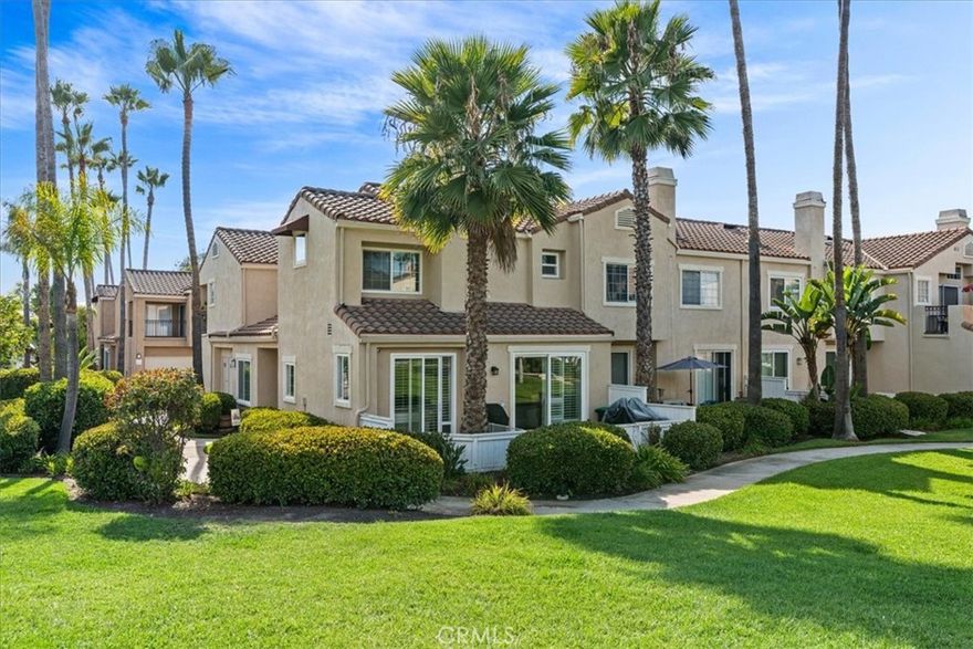 Welcome to your dream home at 4 Chandon in the prestigious Chandon community of Marina Hills, Laguna Niguel! This rarely available, model-perfect 1,536 square foot condo-townhouse seamlessly blends elegance, modern comfort, and coastal living, located just 4 miles from Salt Creek Beach and minutes from Doheny State Beach and the revitalized Dana Point Harbor. The spacious layout features three generously sized bedrooms and three beautifully appointed bathrooms, with one bedroom and bathroom conveniently located downstairs. Exquisite laminate hardwood flooring, recessed lighting, and a cozy fireplace in the inviting living area create a sophisticated ambiance. The gourmet kitchen is fully equipped with premium counters, a gas stove, gas oven, new dishwasher, refrigerator, and a charming breakfast nook, perfect for casual dining or culinary enthusiasts. The primary suite offers a walk-in closet and a luxurious ensuite bathroom with double sinks for ultimate comfort. With over $75,000 in upgrades, including new windows, sliding glass doors, dishwasher, and refrigerator, this home has been repiped and revented in the laundry rooms and includes central heating, air conditioning, and washer/dryer hookups for year-round convenience. Situated on a prime corner lot along a greenbelt, this condo offers privacy and proximity to the community’s stunning pool, spa, and common hot tub. Enjoy an active and vibrant lifestyle with access to the Marina Hills Recreational Facility, featuring a clubhouse, pool, pickleball court, tennis court, BBQs, and a large park. The private patio and yard provide a serene outdoor retreat, perfect for relaxation or entertaining. The HOA includes membership to these exceptional amenities, enhancing the coastal living experience in the beautiful, safe, and vibrant Laguna Niguel community. Additional features include an attached two-car garage for convenience and storage. Located just minutes from premier beaches, dining, and entertainment at Dana Point Harbor, this exceptional property at 4 Chandon offers luxury and coastal charm. Don’t miss the opportunity to experience life at its finest in one of Laguna Niguel’s most sought-after communities!