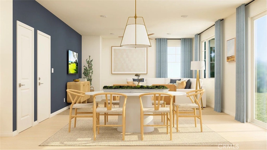 NEW CONSTRUCTION! This new two-story home showcases a spacious and flexible open-concept floorplan on the first level, blending the kitchen, living and dining areas to encourage seamless entertaining and multitasking, with a bedroom and full bathroom located near the front of the home. On the second floor are two bedrooms and a luxurious owner’s suite, just steps from a convenient shared living space in the versatile loft.
Armonia is a new series offering brand-new single family homes for sale now selling in the Legado masterplan in Menifee, CA. The community offers an amenity-rich lifestyle with access to a modern clubhouse, sport courts, multiuse trails and much more. Nature lovers will enjoy ample outdoor recreation on nearby Lake Menifee and at Menifee Lakes Park or Paloma Valley Park. The Promenade at Menifee Valley is a local shopping center with an array of shopping, dining and entertainment options.
