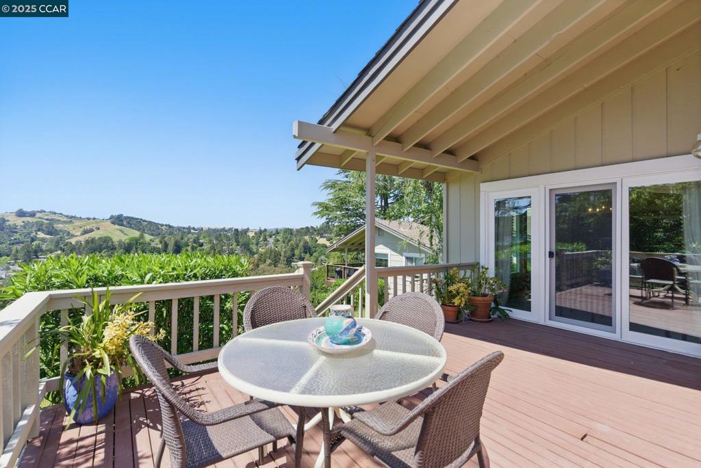 PRICE REDUCED, SELLERS MOTIVATED ! TOP OF THE HILL VIEWS!! No Common Walls, Single Family in Coveted Moraga Ridge! Beautifully Maintained and Elegant Throughout, Excellent Floor Plan, Spacious & Bright, Formal Living Room & Formal Dining Room with High Ceilings, Newer Carpet, Wonderful Family Room, Wet Bar, 2 Fireplaces, Bright & Open Kitchen, Quartz Counter Tops, Kitchen Island Newer Appliances, Breakfast Nook, All Lead to Huge Deck w Fabulous Panoramic Views of Hills, Perfect for Outdoor Relaxing & Entertaining, Main Level has Huge Master Bedroom, Wall to Wall Closets & Extra Closet, Remodeled Master Bathroom Dual Vanities, Marble Floors, 3 Oversized Spacious Bedrooms, Wall to Wall Closets, Remodeled Bathrooms with Dual Vanities, Marble Floors, Special Loft Areas perfect for Private Office, Gym, Playroom, Oversized Garage with Extra Storage, Additional Parking Next to Property, Extra Storage, Amenities included are Private Pool and Tennis Courts and more...A Must See !! Property is part of Moraga Ridge HOA Views: Ridge