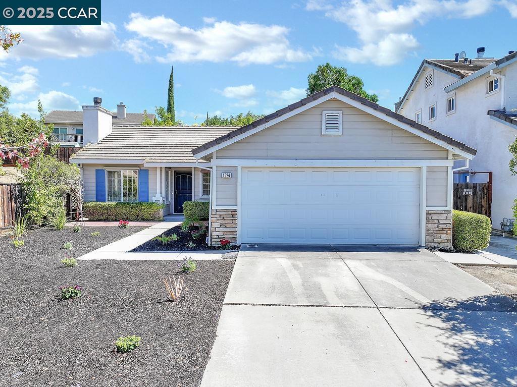 Welcome home to 1024 Sandstone Court in Antioch, California! This charming single-story, three-bedroom, two-bath home offers 1,273 square feet of freshly updated living space with new carpet and fresh paint throughout. The kitchen shines with a brand-new gas range and dishwasher, while the primary suite features a walk-in closet. The third bedroom adds flexibility, perfect as a guest room, home office, or den. You’ll also appreciate the new, modern vinyl flooring in the bathrooms and laundry room, designed for easy cleanup. Outside, a generous 9,000-square-foot lot provides a low-maintenance front yard and a spacious backyard with endless possibilities. Add a pool, start a garden, or simply relax and play. Just minutes from Contra Loma Regional Park, Lone Tree Golf Course, and convenient shopping, this home puts everything within reach. Commuters will love the quick access to Hwy 4 and the Antioch BART station. Open Saturday August 23rd 12-3 and Sunday August 24th 1-3.