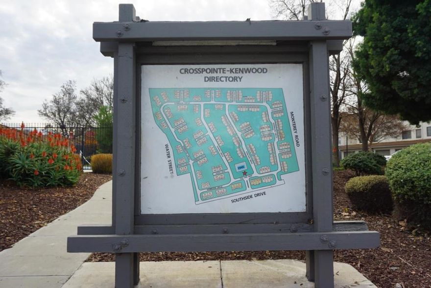 A rare, bright end unit location, no front neighbors, open greenbelt & play area in front of unit.  Great Location and ample guest parking , quiet community with pool, spa, tennis courts and club house.  A spacious 3 bedroom, 2 full bath, open floor plan with living & dining room. Bright Kitchen with lots of cabinet storage and modern appliances.  This unit includes updated bathrooms, inside washer & dryer, laminate floors, enclosed tandem 2 car garage, convenient shopping, restaurants, freeway 101 & 85 nearby.